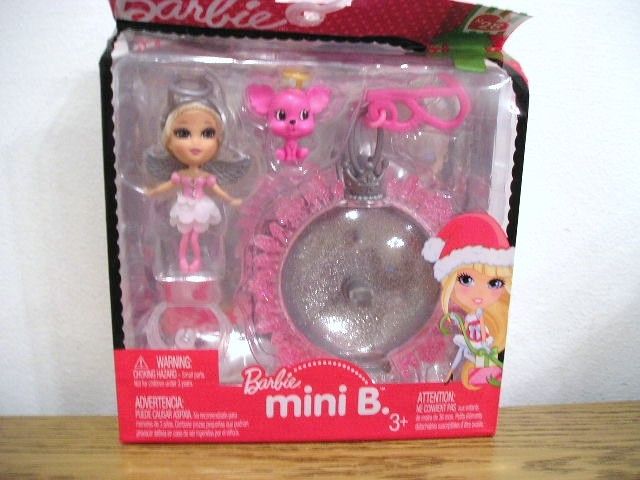 Barbie Mini B Christmas holiday ornament clip Angel #28  