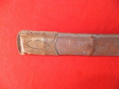 WW2 JAPANESE PILOTS LEATHER COVERED LACQUERED SWORD SCABBARD  RARE 