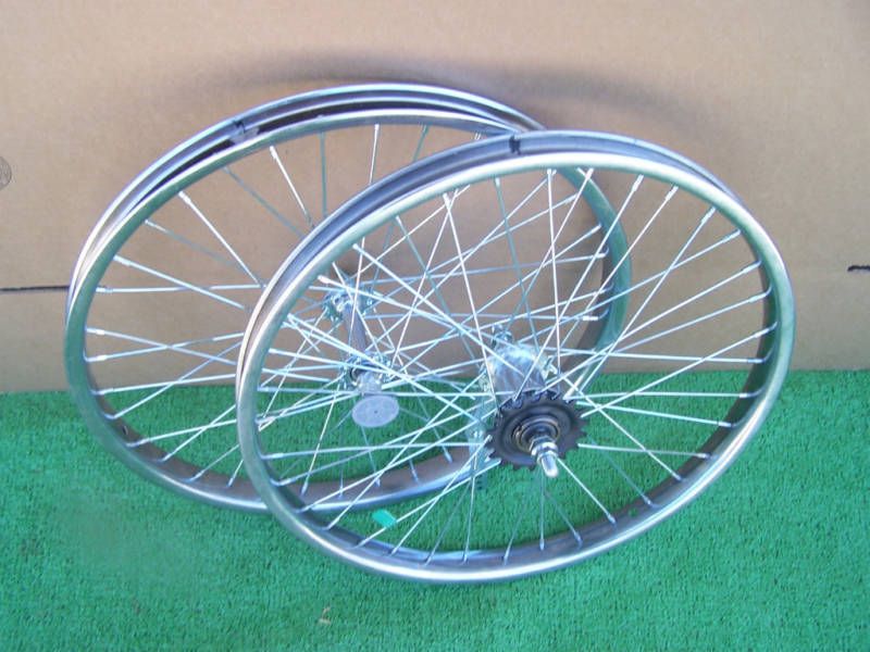 WHEELS PAIR 20 X 1.75 FRONT AND COASTER BRAKE REAR NEW  