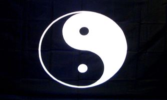 x5 YIN YANG PEACE FLAG OUTDOOR INDOOR BANNER NEW 3X5  