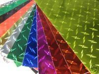 Diamond Plate Sign Vinyl, Choose Your Color and size, 8, 12 and 24 