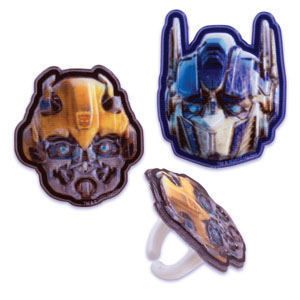 12 NEW Transformers CAKE CUPCAKES Rings Party Favors  