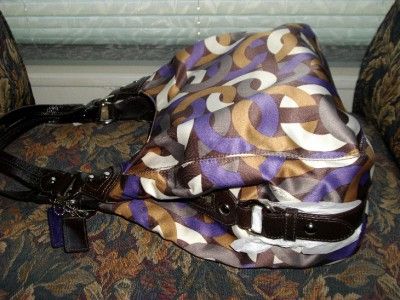 COACH MADISON CHAINLINK MAGGIE PURPLE/MULTI 14420 NWT  