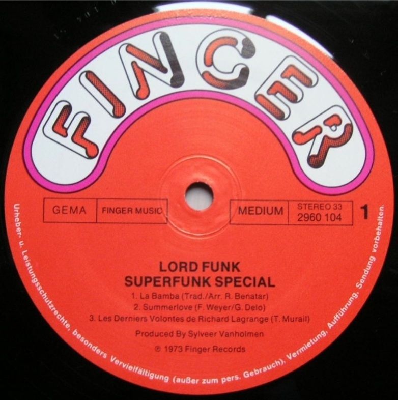 Funk LP * LORD FUNK * Superfunk Special * FINGER * Hear  