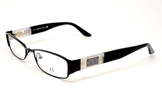 ARMANI EXCHANGE A/X 221 65Z RX GLASSES BLACK METAL EYEGLASSES 