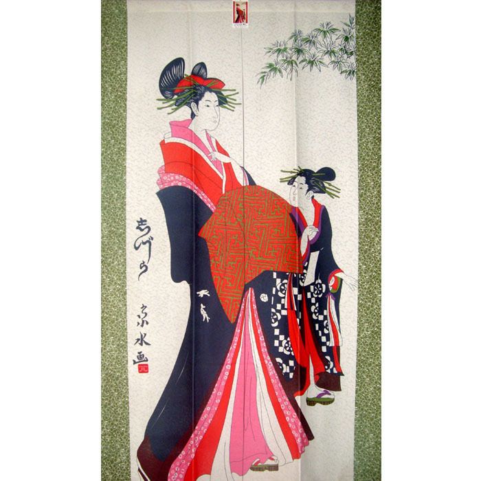 Japanese Kabuki fabric Printing Door Curtain D2904  