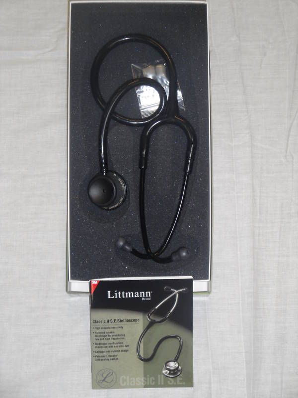 New 3M Littmann Stethoscope Classic II Black #2218BE  