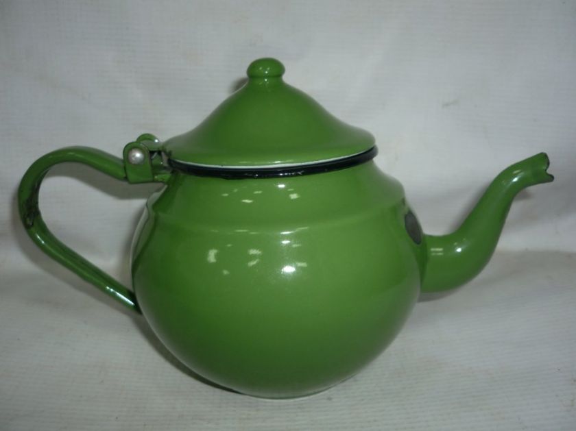 Vintage Bulgarian Green Teapot 1950`s  