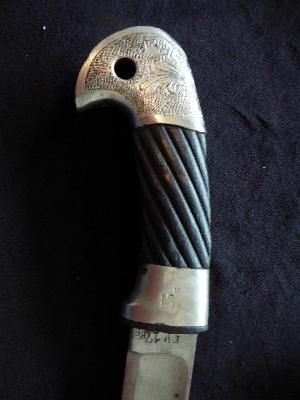   NKVD MVD OFFICER M1927 COSSACK SHASHKA SWORD W/ BAYONET SILVER & BLACK