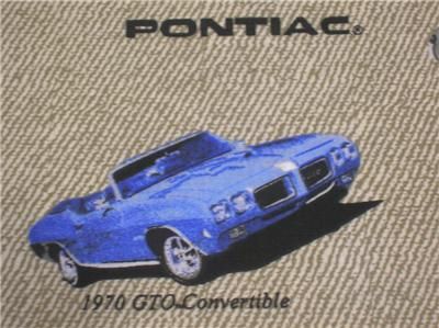 New Pontiac GTO Fabric BTY Muscle Car Hot Rod Classic  