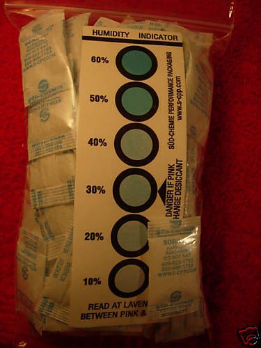 100 SORB IT 1 gm. Desiccant Silica Gel packs w/1 card  