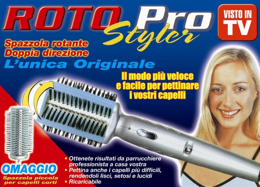 SPAZZOLA ROTANTE PER CAPELLI RICCI LISCI ROTO PRO STYLE  