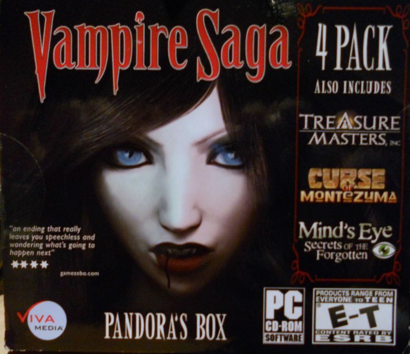 Vampire Saga Pandoras Box (PC, 2009) 838639005703  