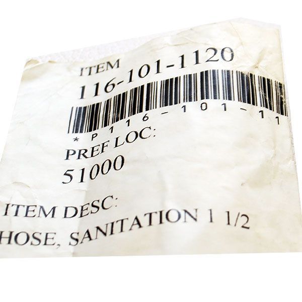    1120 BLACK 1 1/2 INCH ID REINFORCED BOAT SANITATION HOSE (FT)  