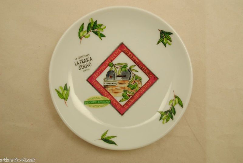 Set 12 Italy Olive Oil Press Tidbit Dish 4.75 J.Butler  