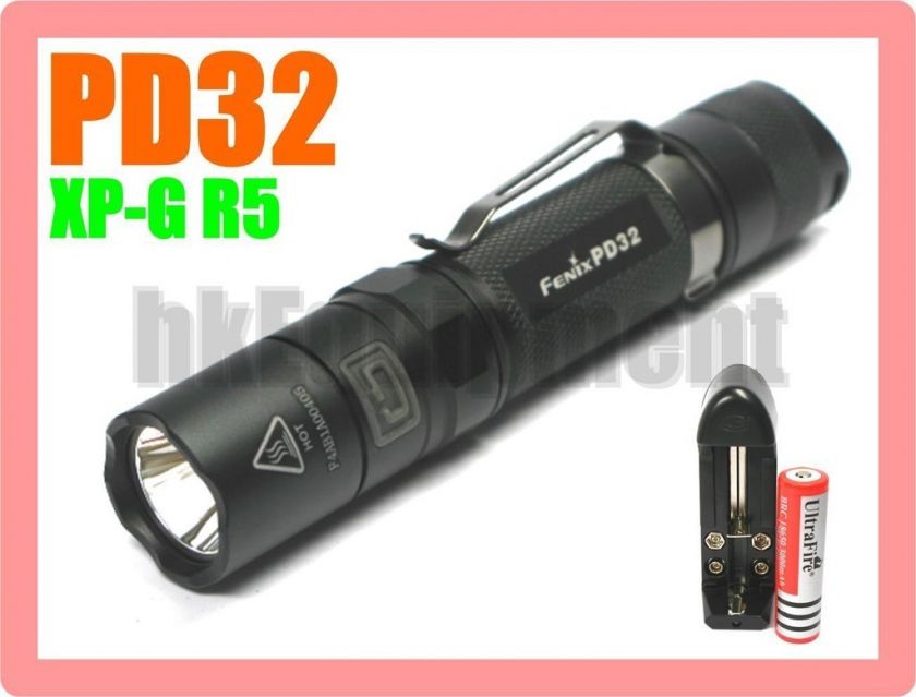 Fenix PD32 Premium R5 Cree XPG LED Flashlight Value Set  