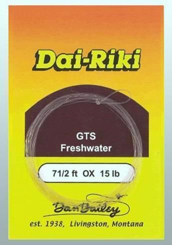 DAI RIKI GTS TAPERED LEADER   9 FOOT 7X  