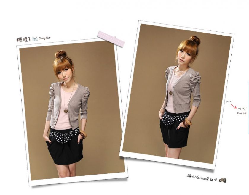 FASHION ON MOON FANCYQUBE CHIC STRASS BOLERO BLAZER 1275  