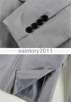   Stylish Mens Slim Fit Casual One Button Suit Blazers Coat  