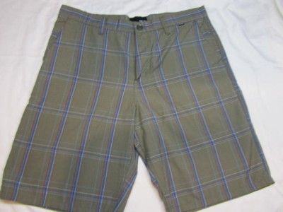   shorts size 32 34 36 38 Puerto Rico rock brown plaid nwt skate  