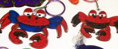 14 Sea Creatures Penguin Octopus Suncatcher Keychains Party Favors