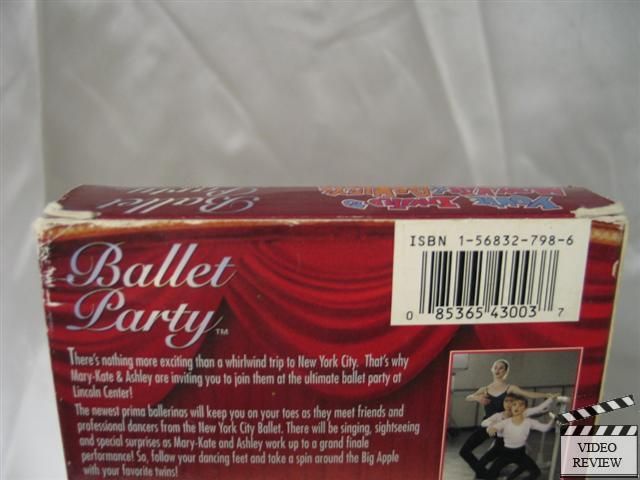 Youre Invited to Mary Kate & Ashleys Ballet Party VHS  