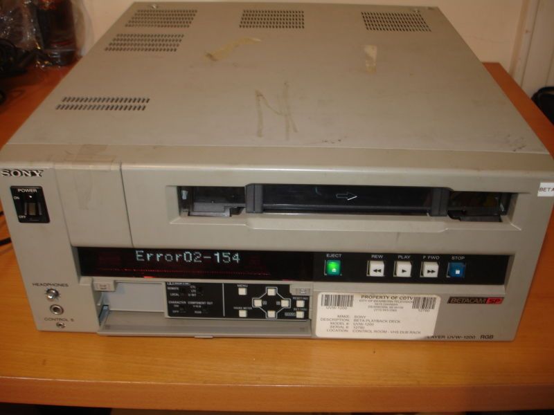 Sony UVW 1200 Betacam SP player Deck 4 Part Repair 1800  