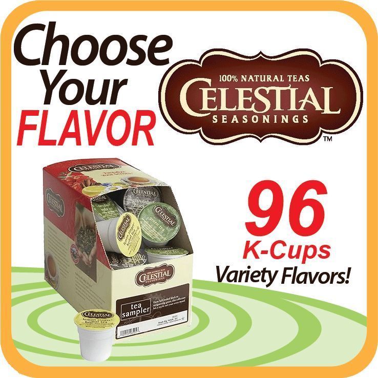 NEW Keurig Celestial Seasonings Tea K Cups   96 Count  