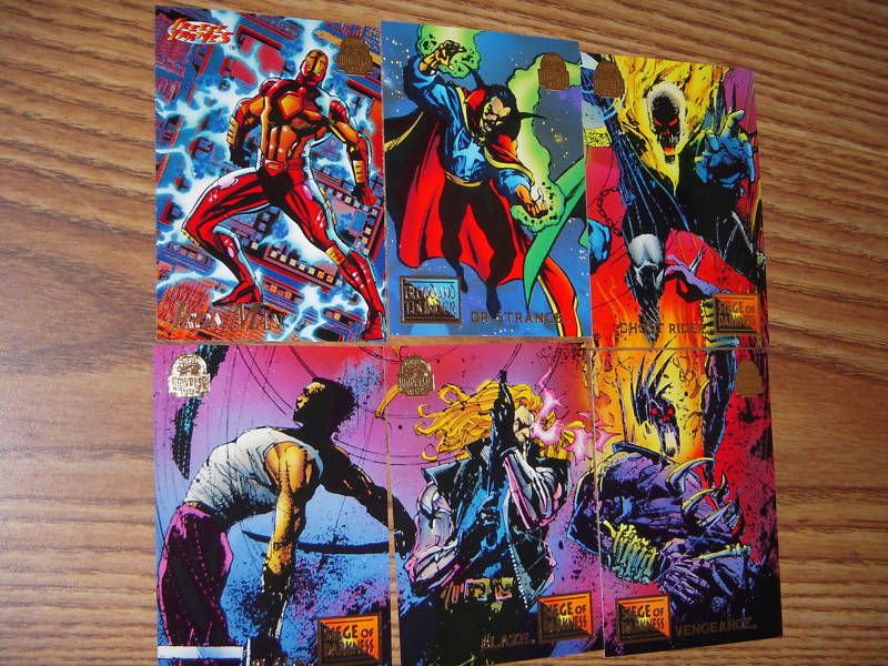 1994 MARVEL UNIVERSE Cards (FLEER) ~ 6 single card set  