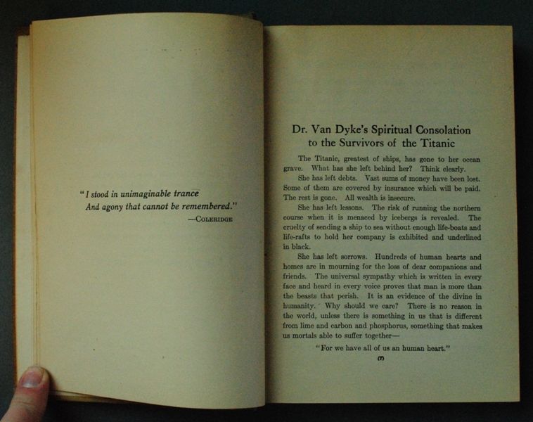 1912 Antique Book “THE SINKING OF THE TITANIC AND OTHER GREAT SEA 