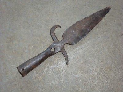 Original 18th American Revolutionary War Pike Head Spontoon Forged 