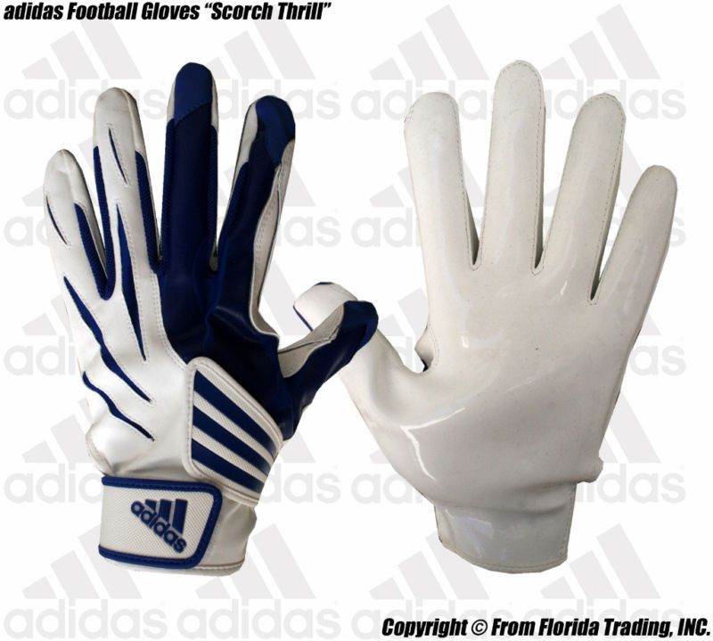 adidas Football Gloves Scorch Thrill(L)Blue x White  