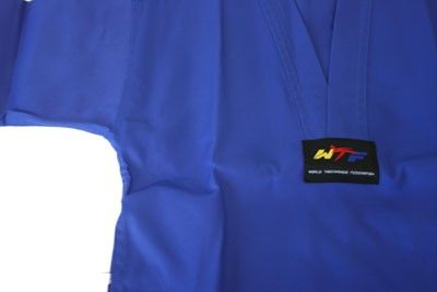 NEW BLUE WTF APPROVED TAEKWONDO MARTIAL ARTS UNIFORM  