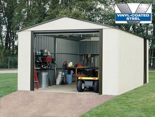 20 X 14 STORAGE SHED / STEEL BUILDING + ROLL UP DOOR  