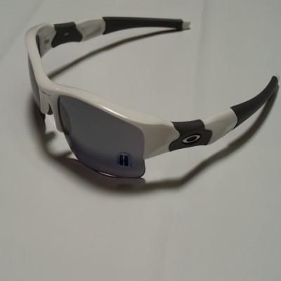 OAKLEY FLAK JACKET XLJ POLISH WHT BLACK IRIDIUM 03 917  