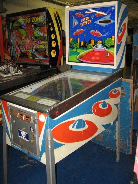 CHICAGO COINS SUPER FLIPPER PINBALL MACHINE VIDEO ARCADE GAME  