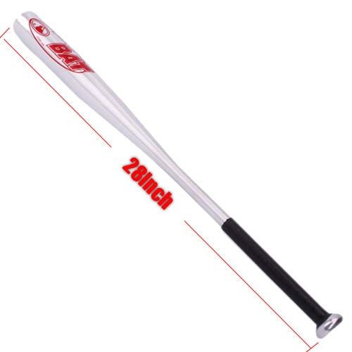 New 28 Aluminum Alloy Rubber Grip Baseball Bat White  