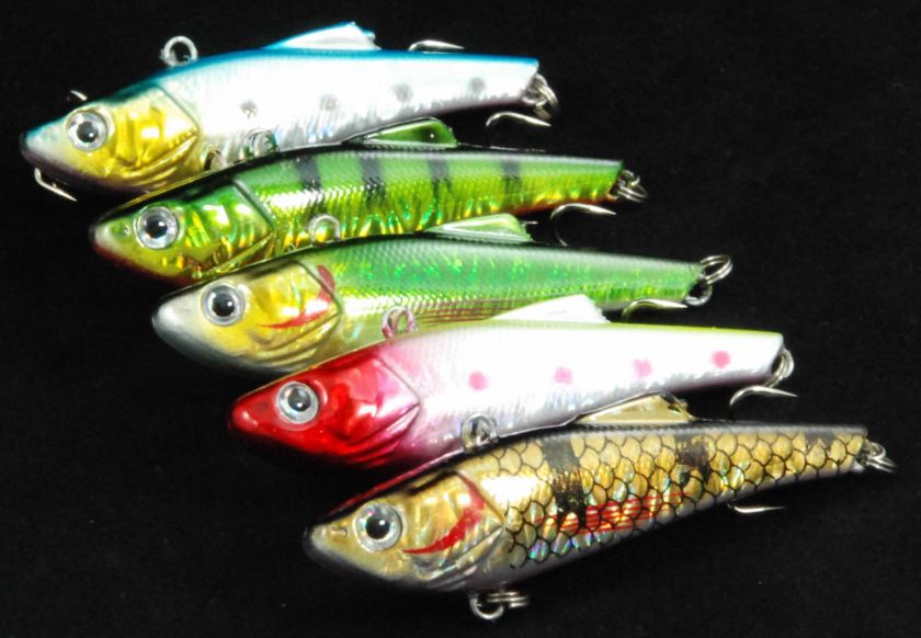 68mm BIBE Vibra Bite Bass Fishing Lures x 5pcs by68  