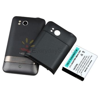 NEW 3500mah Extended Life Battery With Black Door Cover For HTC 