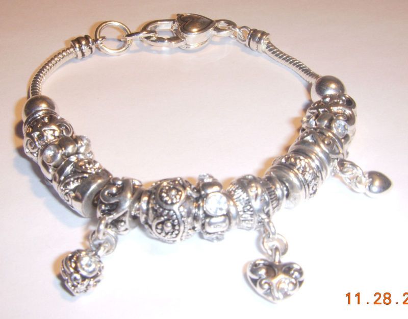 European Style Charm Bead Bracelet Silver Beads NEW  