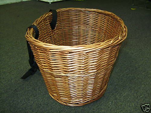 Bicycle BASKET Handlebar WICKER Dark HAMPTON cVIDEO  