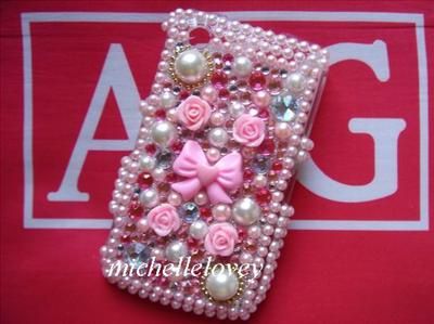 RHINESTONE BLING BACK COVER PHONE CASE FOR BLACKBERRY CURVE 8520 B48 