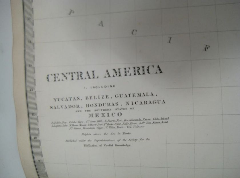 1842 SDUK Map of Central America  