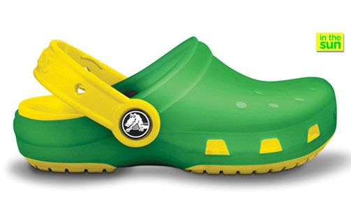 CROCS CHAMELEONS TRANSLUCENT LIME GREEN/YELLOW 12 M  