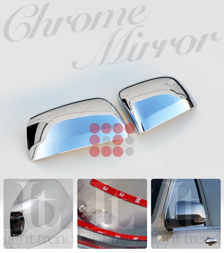 Jeep Grand Cherokee 2011 2012 Chrome Side Mirror Covers  