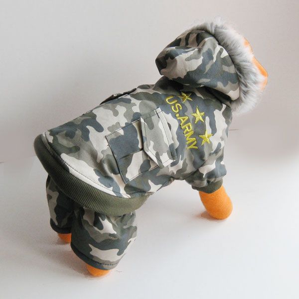 Camo Army Jacket Pants dog clothes APPAREL Chihuahua  