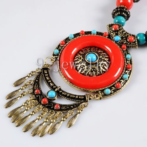 New In Stunning Tibetan Copper Necklace TS0901  