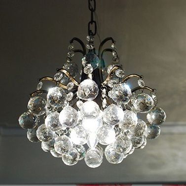 New Glass Crystal Chandelier Ceiling 1 light Chrome  