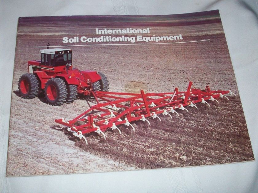   Soil Conditioning Eq. Brochure Harrows Cultivator Chisel Plow  