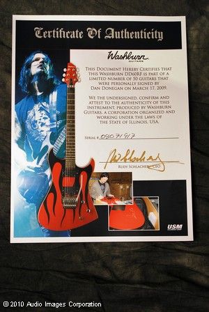 Washburn Dan Donegan Electric Guitar NEW Signed DD60VRF  